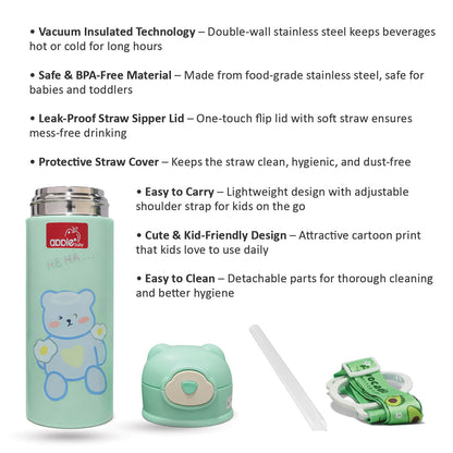 AC438 Vacuum Insulated Stainless Steel Sipper Bottle 400ML