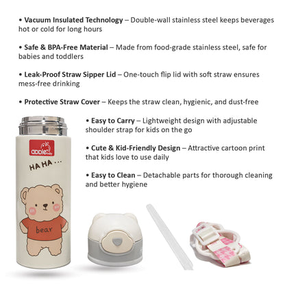 AC438 Vacuum Insulated Stainless Steel Sipper Bottle 400ML