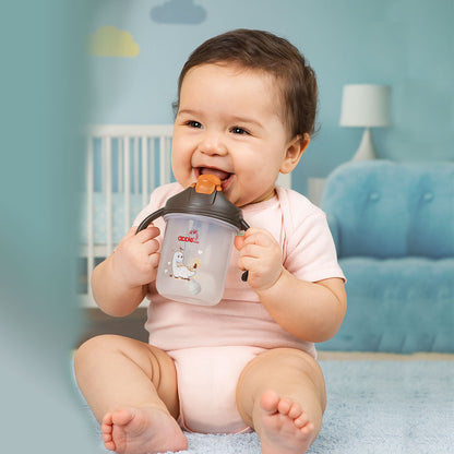 2 in 1 Straw & Spout Cup for Kids | Leak-Proof Training Cup AC441