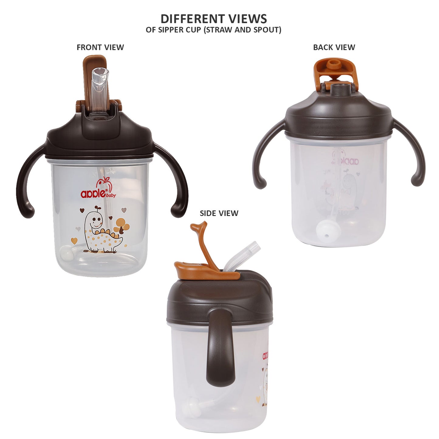2 in 1 Straw & Spout Cup for Kids | Leak-Proof Training Cup AC441