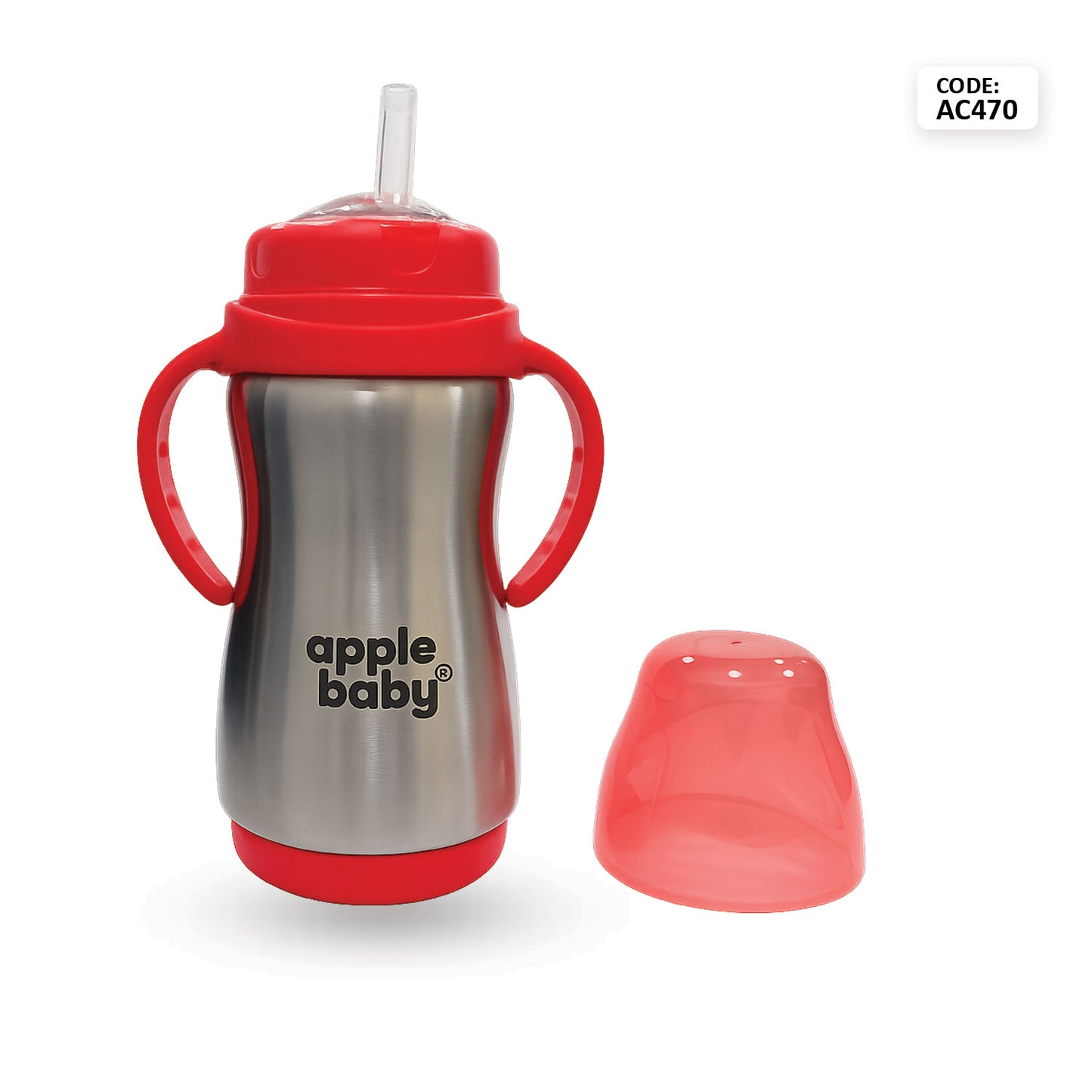 Stainless Steel Sipper Cup for Kids |  Drinking Cup with Handles 300ML AC470