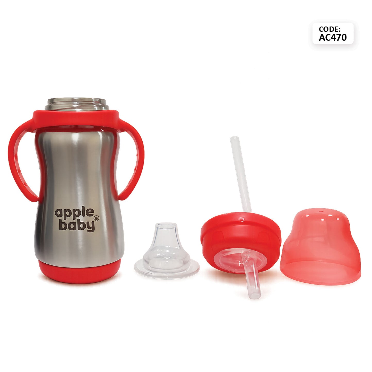 Stainless Steel Sipper Cup for Kids |  Drinking Cup with Handles 300ML AC470