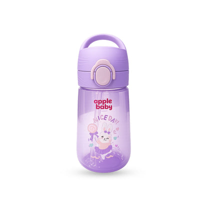 Apple Baby 380ml Flip Top Sipper Bottle for Kids | BPA Free Straw Water Bottle AC475