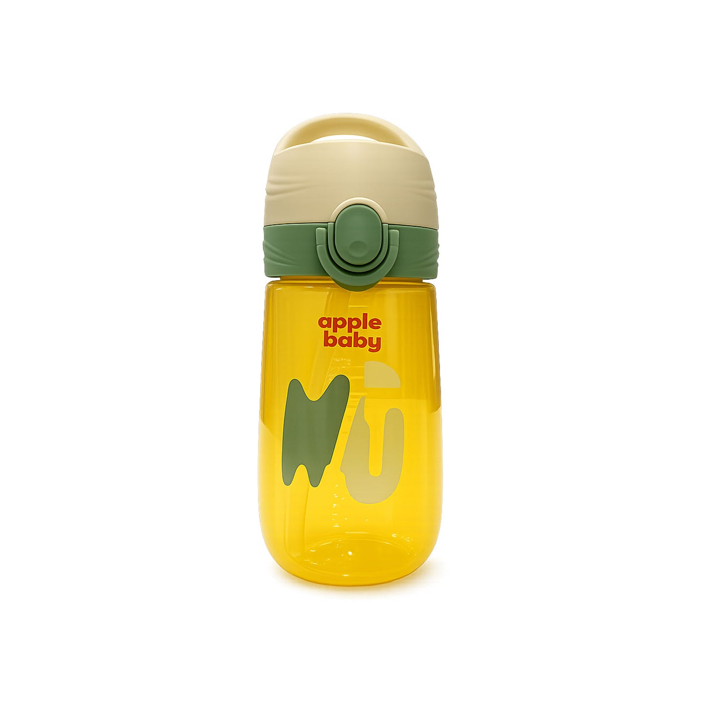 Apple Baby 380ml Flip Top Sipper Bottle for Kids | BPA Free Straw Water Bottle AC475