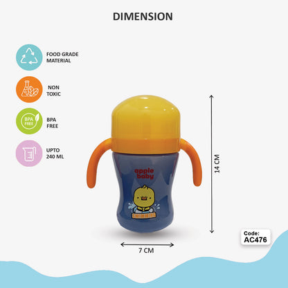 360° Spill-Proof Sipper Cup with Double Handles AC476