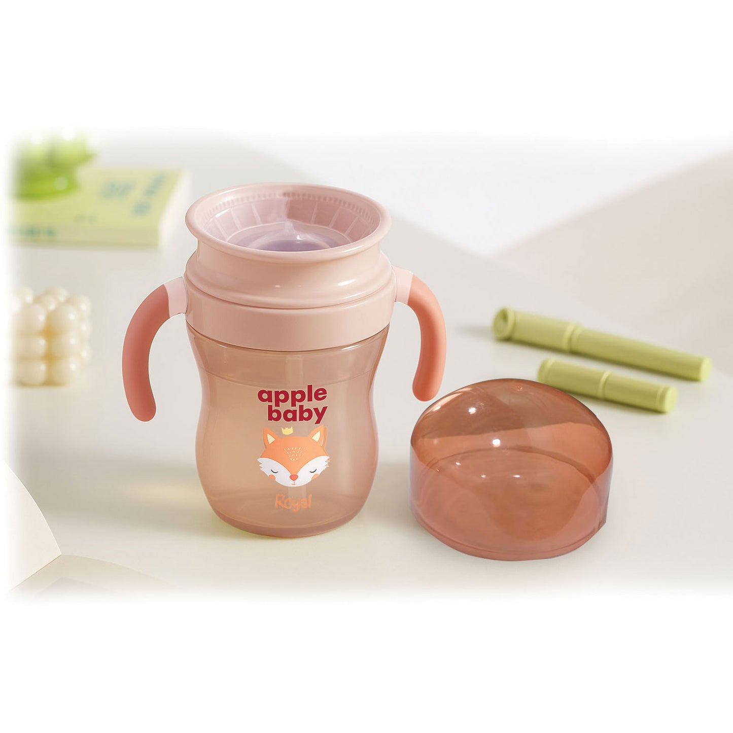 360° Spill-Proof Sipper Cup with Double Handles AC476