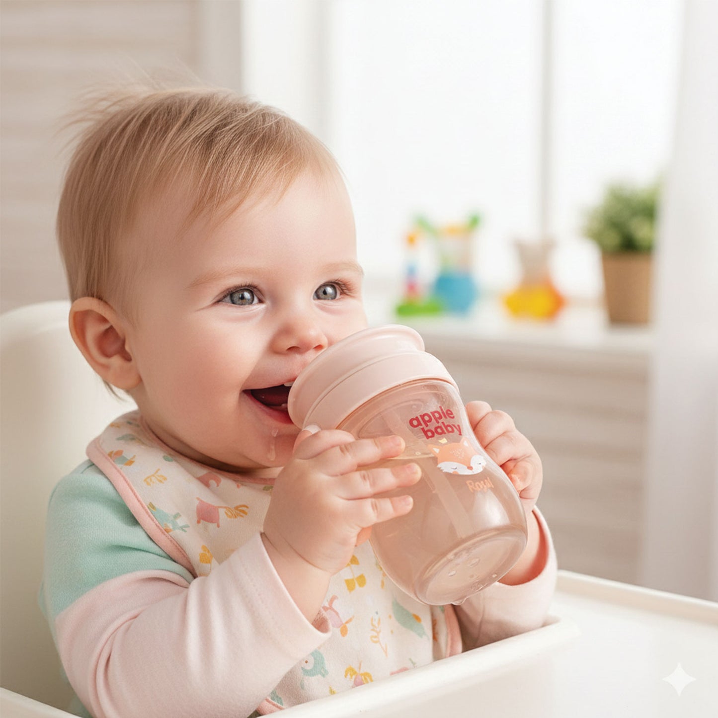 360° Spill-Proof Sipper Cup with Double Handles AC476