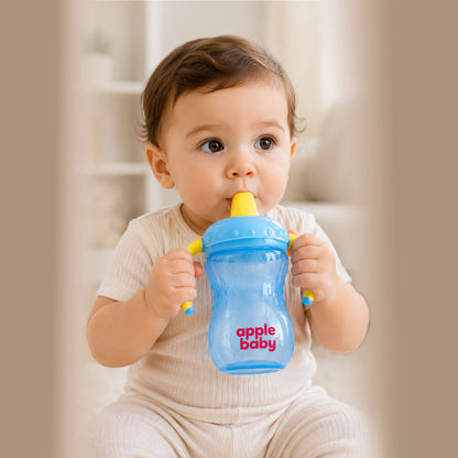 Apple Baby Hard Spout Sipper Cup for Babies & Toddlers | Leak-Proof Training Cup with Handles AC477 (Pack of 2))