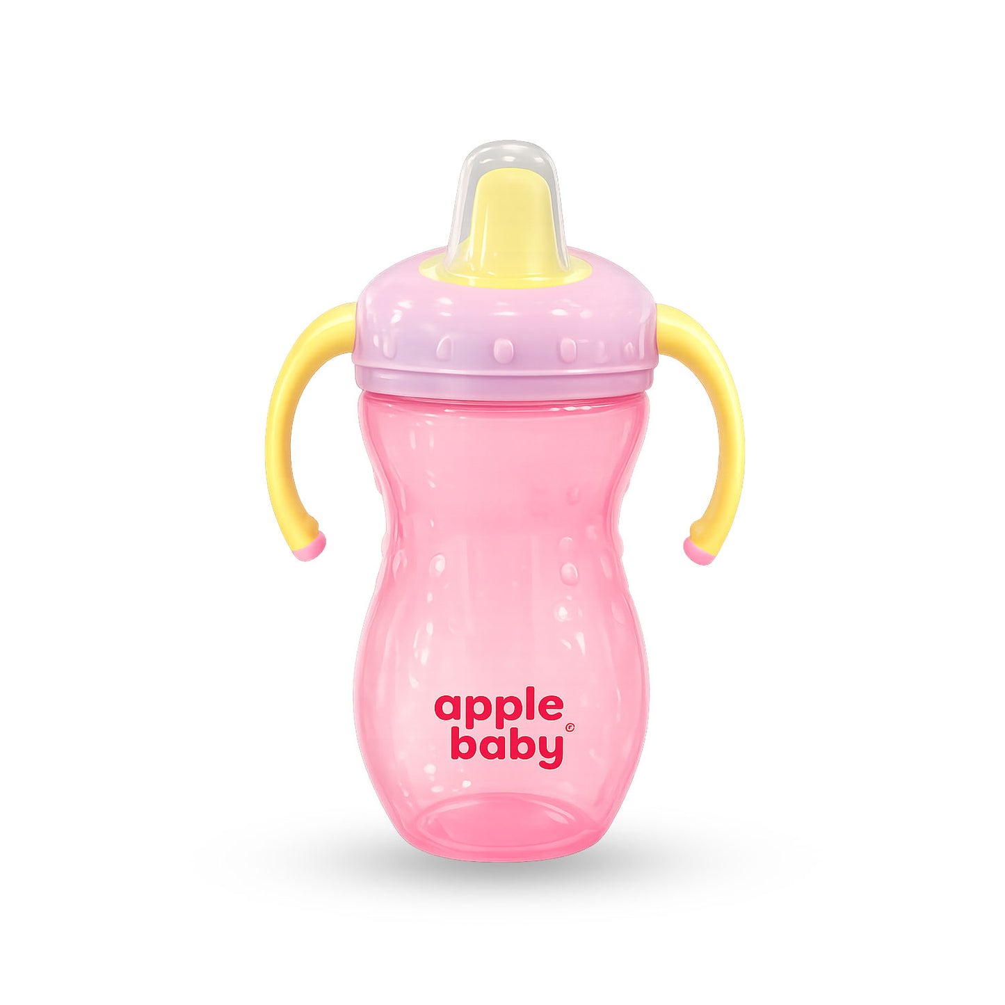 Apple Baby Hard Spout Sipper Cup for Babies & Toddlers | Leak-Proof Training Cup with Handles AC477 (Pack of 2))