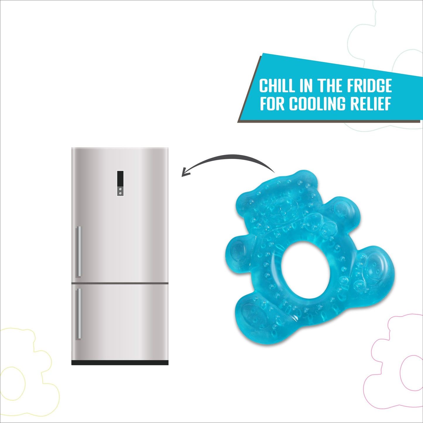 BEAR TEETHER_AC367 (Pack of 3)