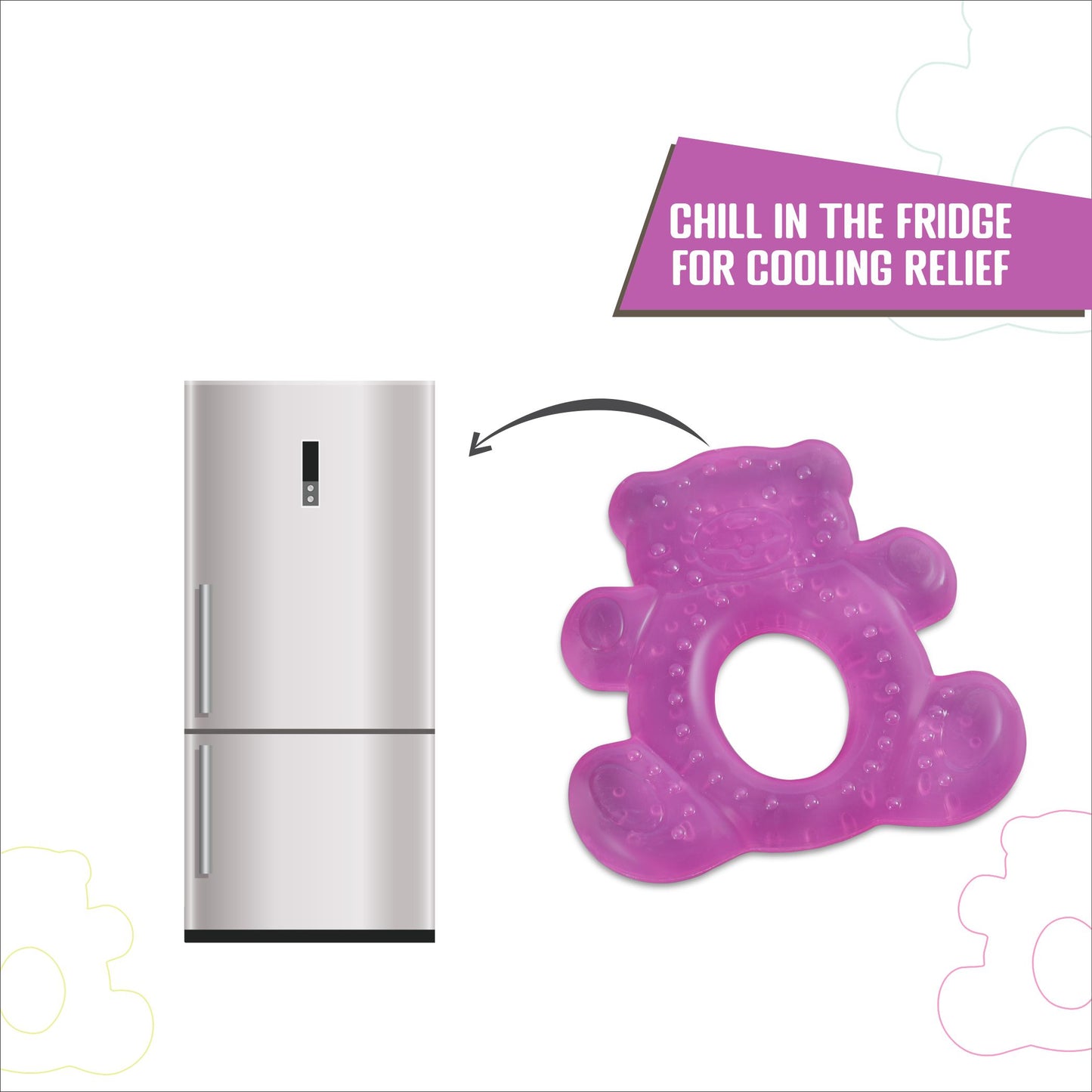 BEAR TEETHER_AC367 (Pack of 3)