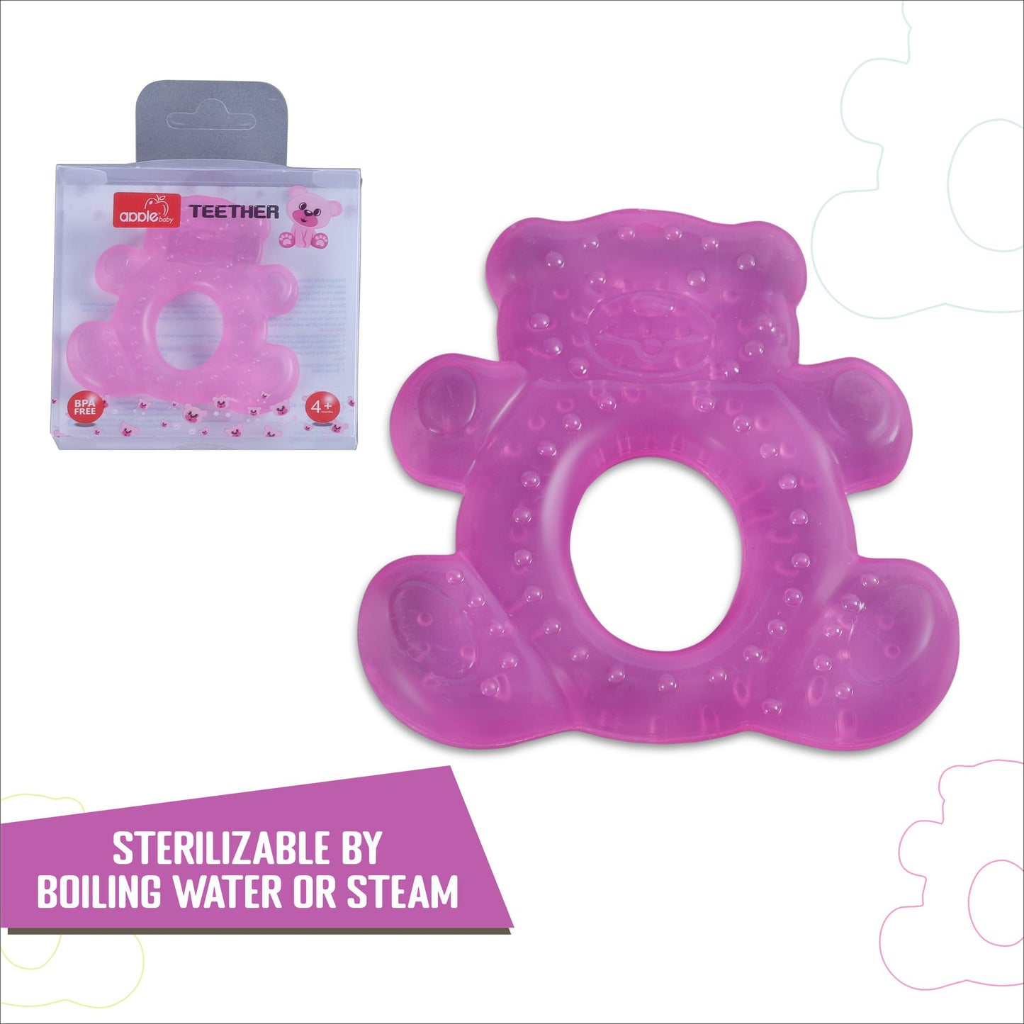 BEAR TEETHER_AC367 (Pack of 3)