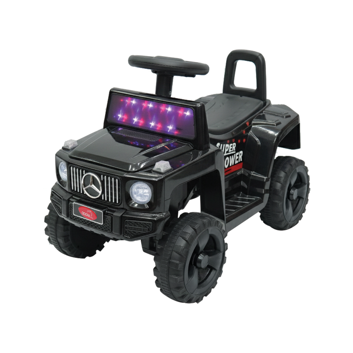 Apple Baby G-Wagon Style Ride-On Push Car | LED Light Windshield & Music | Foot-to-Floor SUV | Ages 1-3  AR002