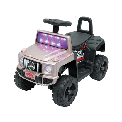 Apple Baby G-Wagon Style Ride-On Push Car | LED Light Windshield & Music | Foot-to-Floor SUV | Ages 1-3  AR002