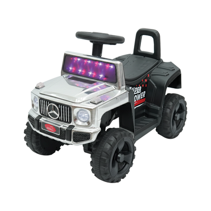 Apple Baby G-Wagon Style Ride-On Push Car | LED Light Windshield & Music | Foot-to-Floor SUV | Ages 1-3  AR002