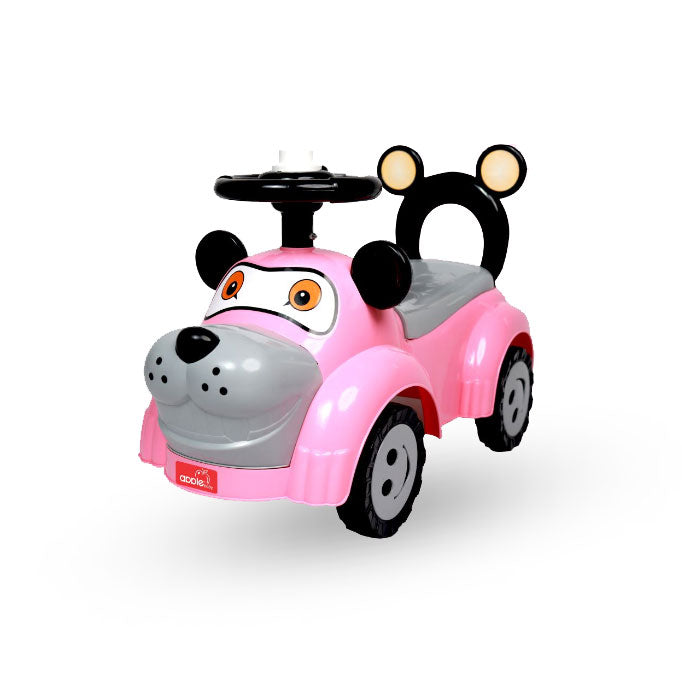 Apple Baby Toby Ride-On Push Car | Cartoon Dog Toddler Toy | Foot-to-Floor Walker with Smiley Wheels AR131