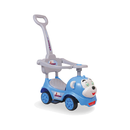 Apple Baby Shine Star 3-in-1 Ride-On Push Car | with Parent Handle & Safety Guardrail | Toddler Stroller Toy AR139