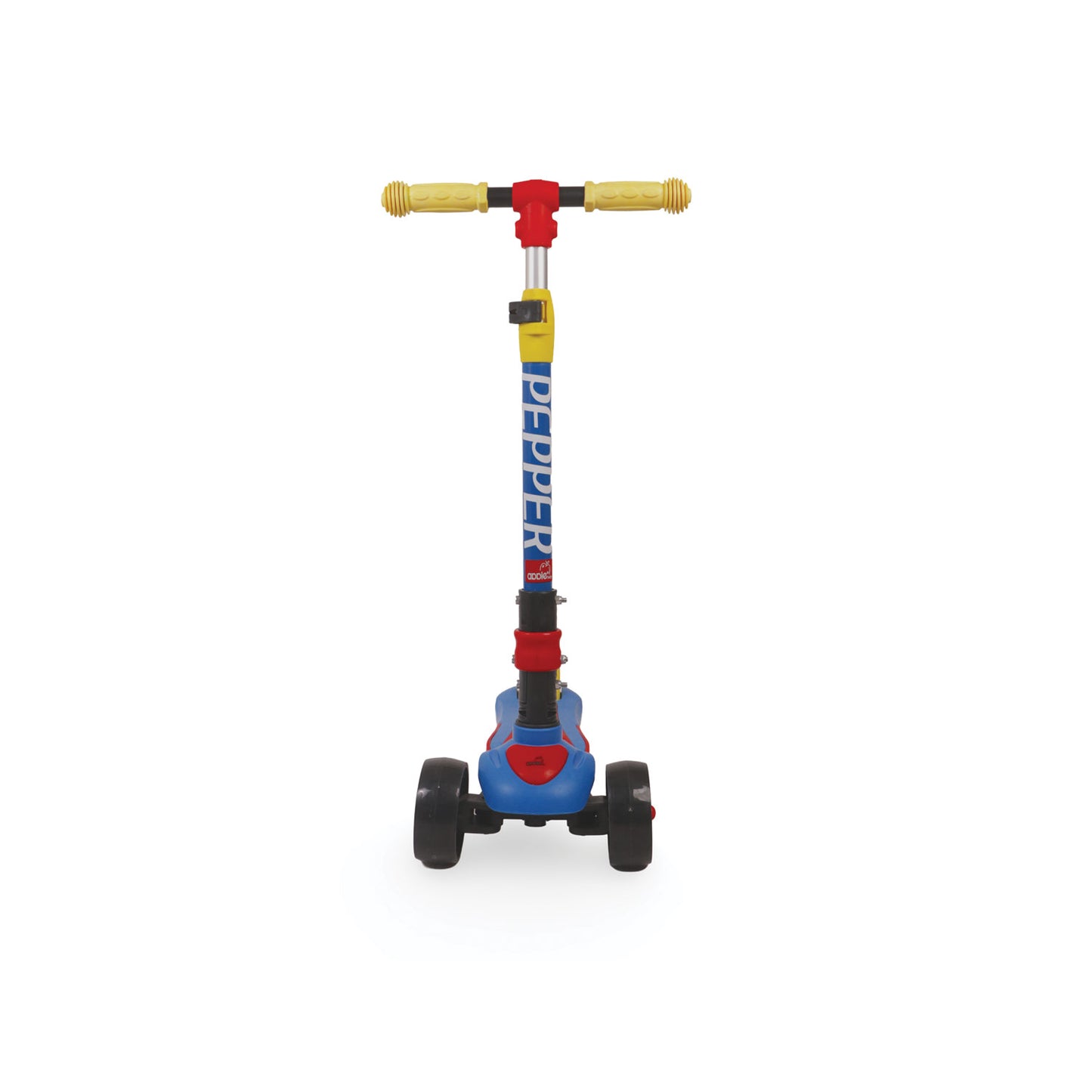 Apple Baby Pepper Magic Wheels Scooter | 3-Wheel Kick Scooter for Kids | Adjustable Height & Rear Brake | Ages 3-8 AR145