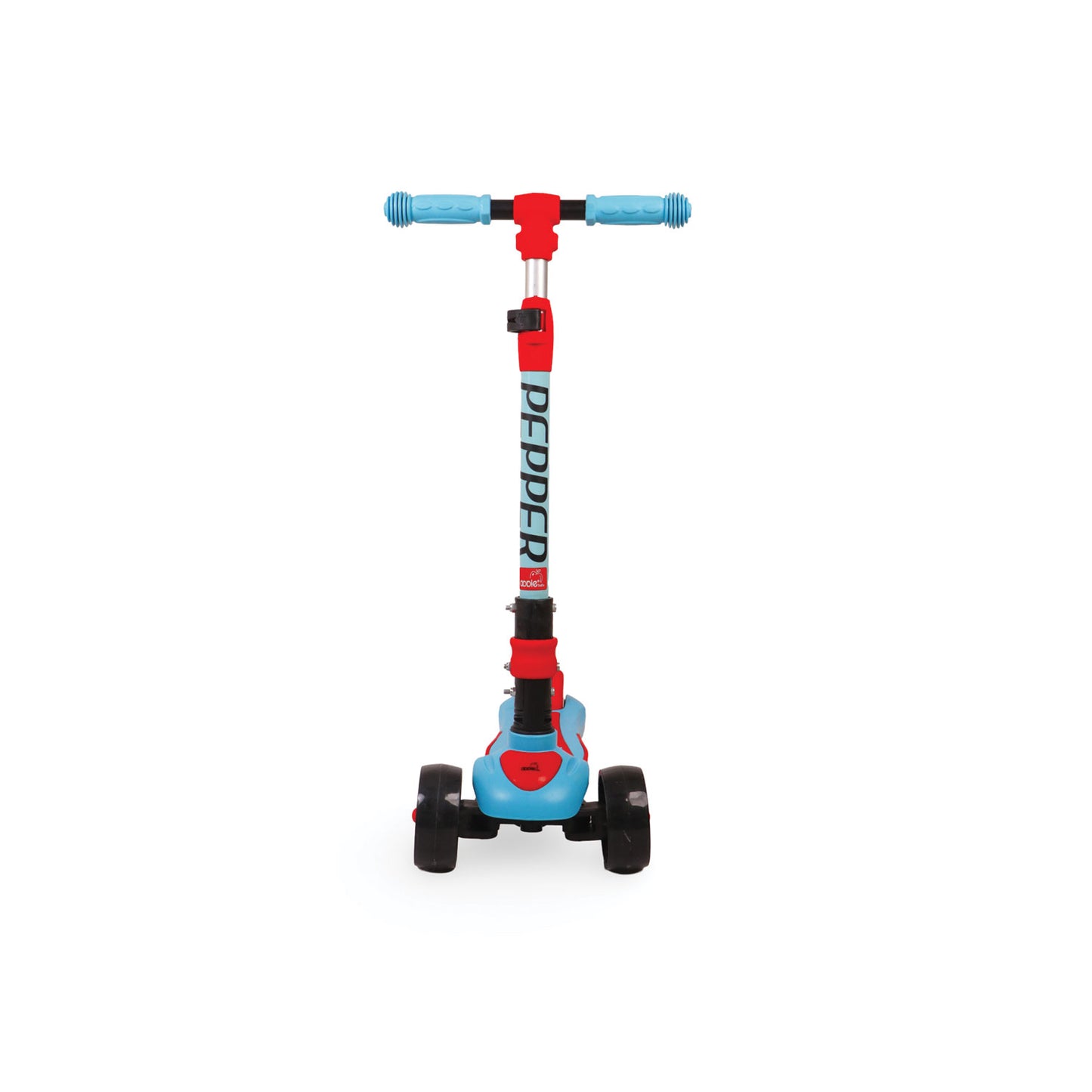 Apple Baby Pepper Magic Wheels Scooter | 3-Wheel Kick Scooter for Kids | Adjustable Height & Rear Brake | Ages 3-8 AR145