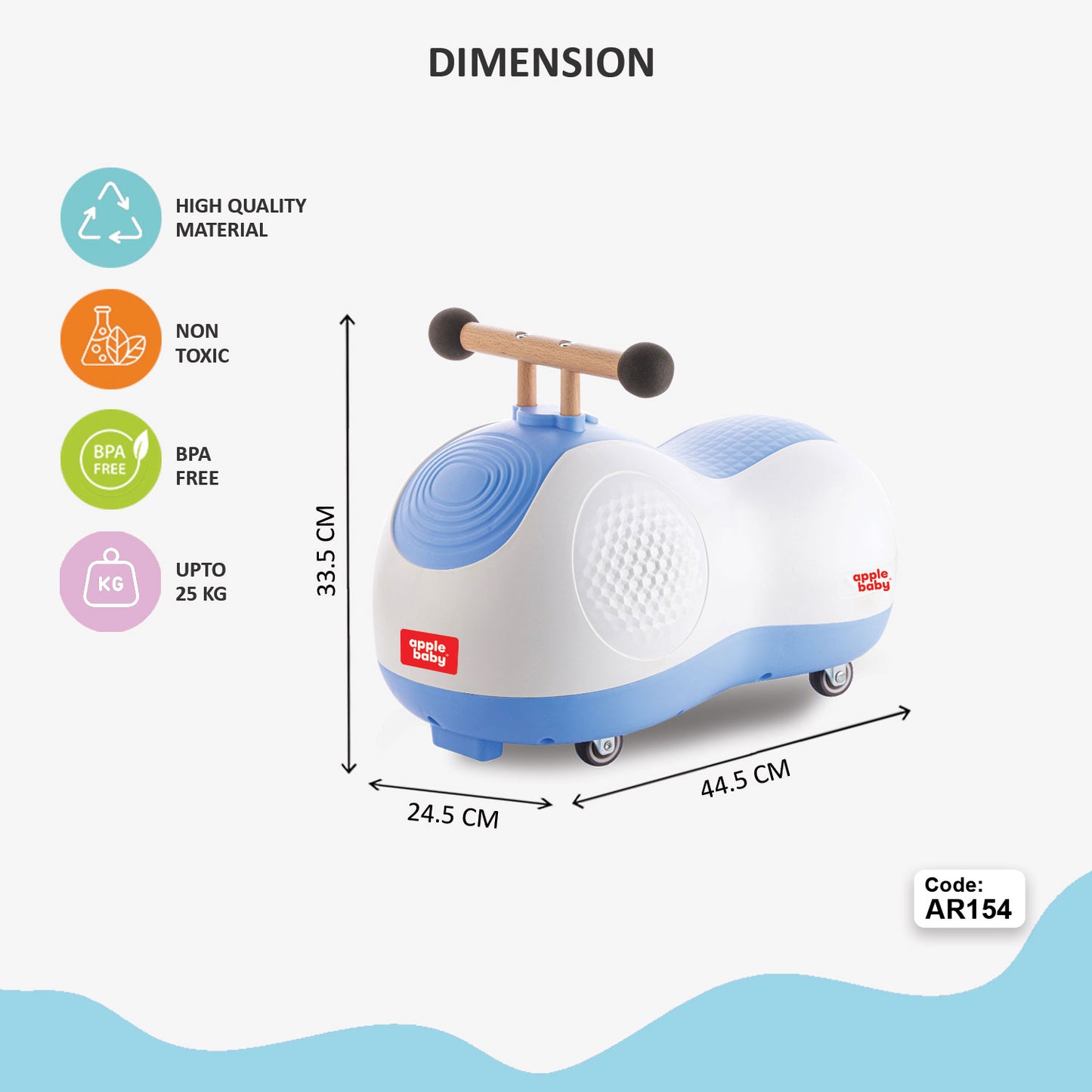 Zoomi Car | Safe & Durable Indoor Ride On for Kids AR154