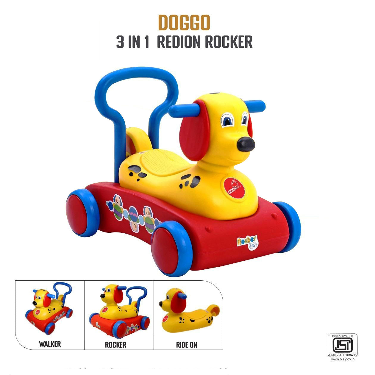 AT107-ROCKERS 3 IN 1 DOG