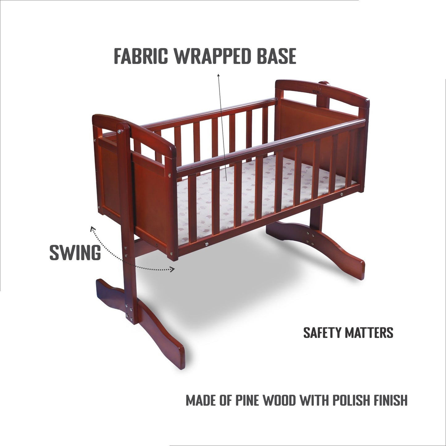 BC117 WOODEN CRADLE