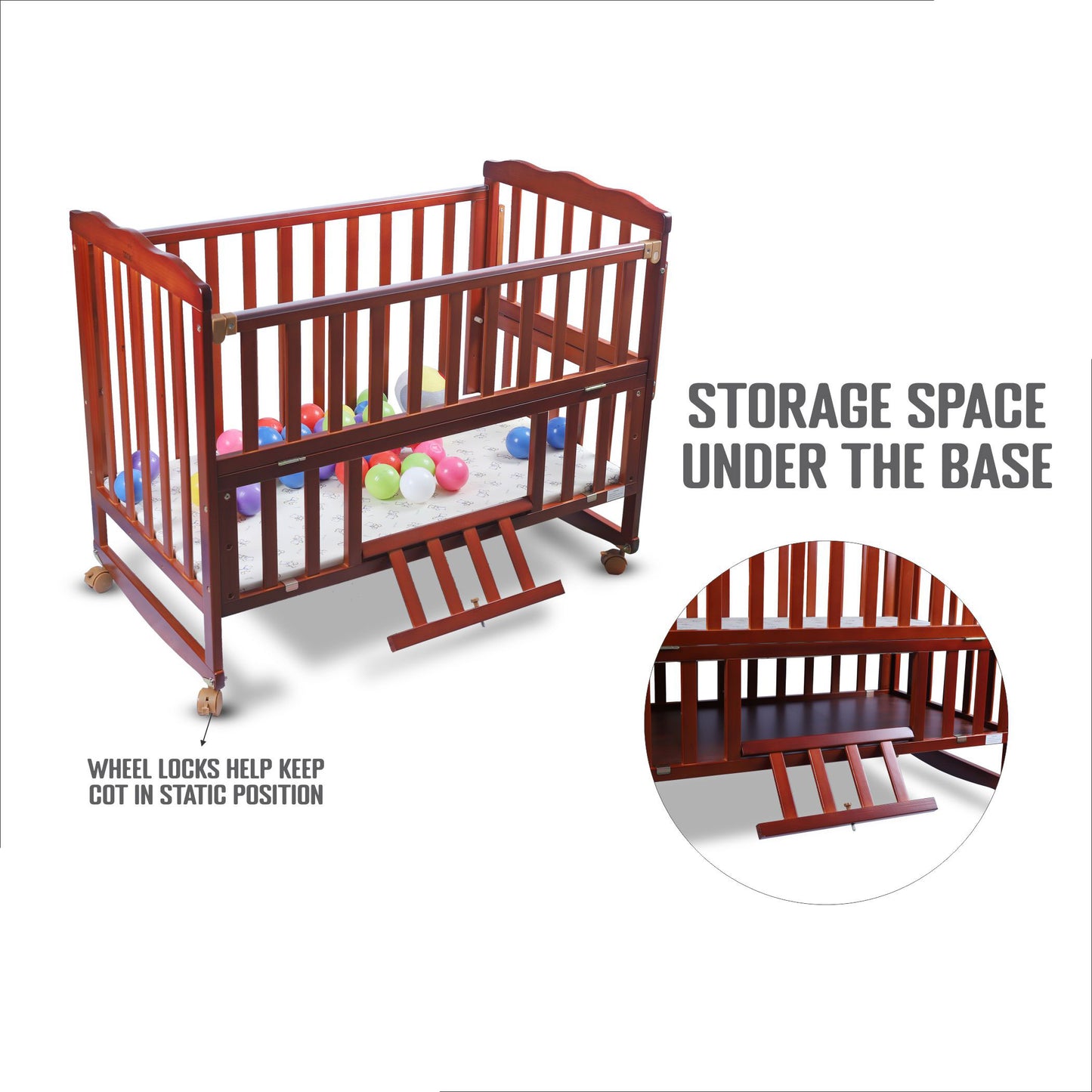 BC119 WOODEN CRADLE