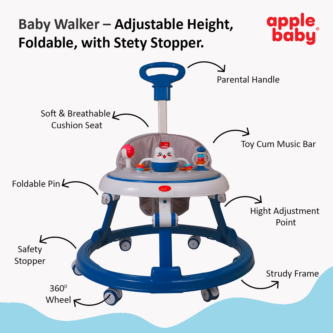 BW142 Adjustable Baby Walker with Music & Toys