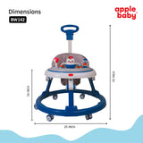 Adjustable Baby Walker with Music & Toys