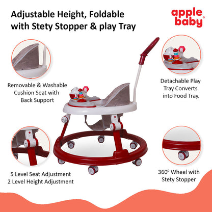 BW142 Adjustable Baby Walker with Music & Toys