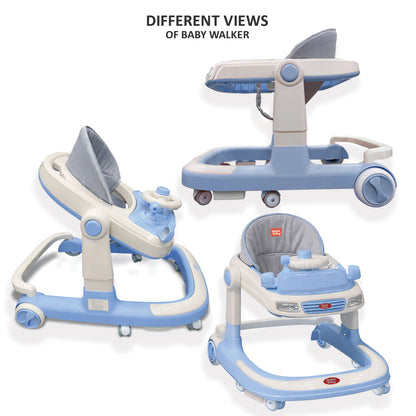Apple Baby Walker with Music Tray & Comfortable Seat | Foldable Baby Activity Walker BW153
