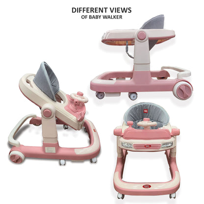 Apple Baby Walker with Music Tray & Comfortable Seat | Foldable Baby Activity Walker BW153