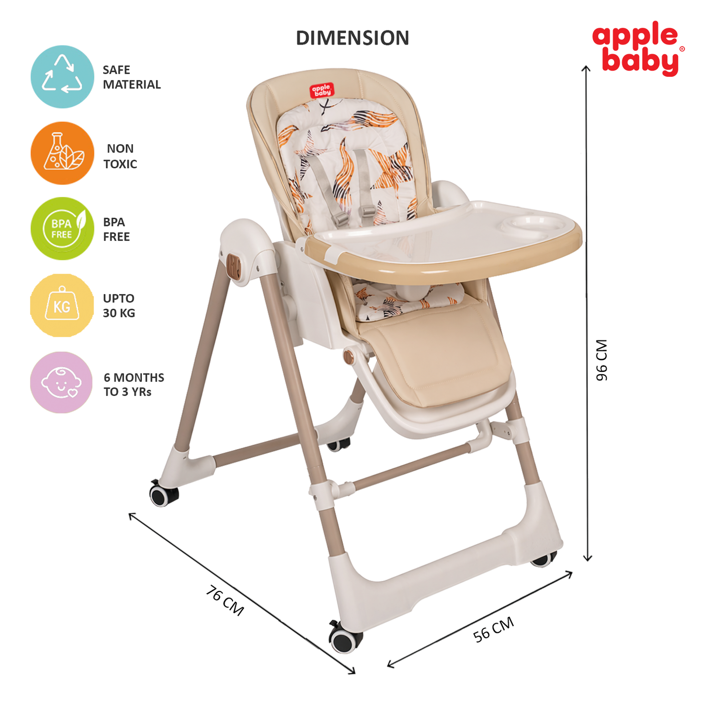 BC138 Multi-functional High-Chair Cum Swing