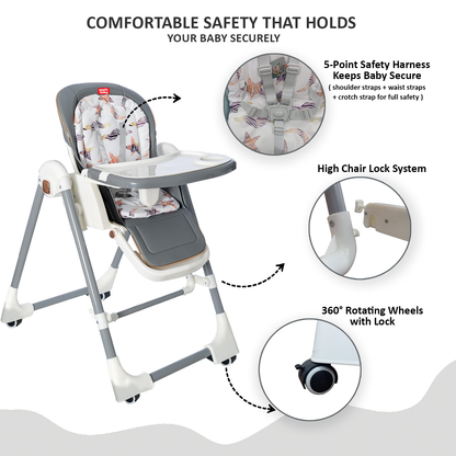 BC138 Multi-functional High-Chair Cum Swing
