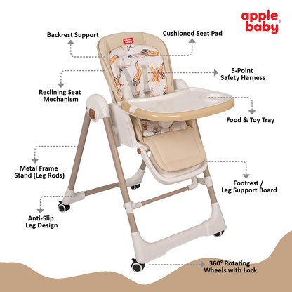 BC138 Multi-functional High-Chair Cum Swing