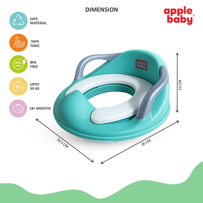 Apple Baby Kids Potty Training Seat with Handles for Western Toilet | Comfortable & Anti-Slip Baby Toilet Trainer PS1067