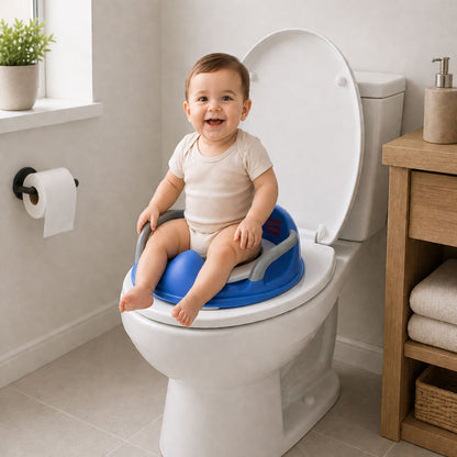 Apple Baby Kids Potty Training Seat with Handles for Western Toilet | Comfortable & Anti-Slip Baby Toilet Trainer PS1067