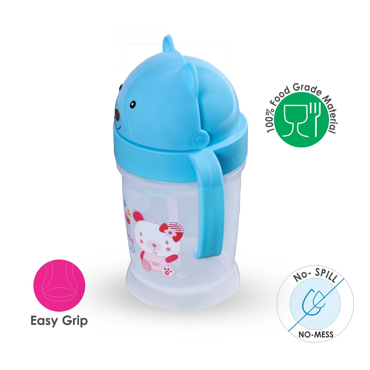 TWO HANDLE STRAW SIPPER CUP _175ML LB1008 (Pack of 2)