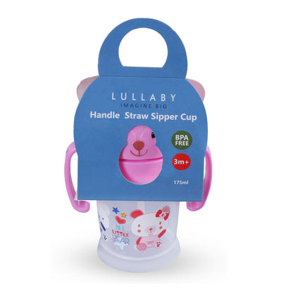 TWO HANDLE STRAW SIPPER CUP _175ML LB1008 (Pack of 2)