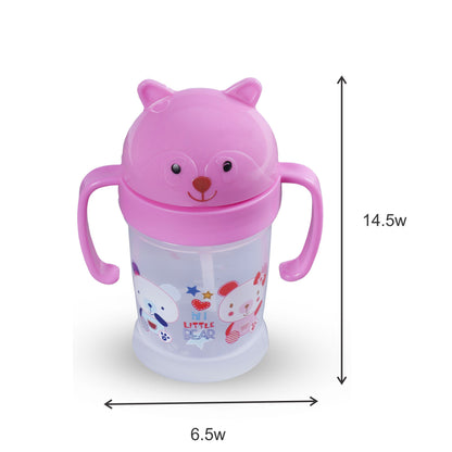 TWO HANDLE STRAW SIPPER CUP _175ML LB1008 (Pack of 2)