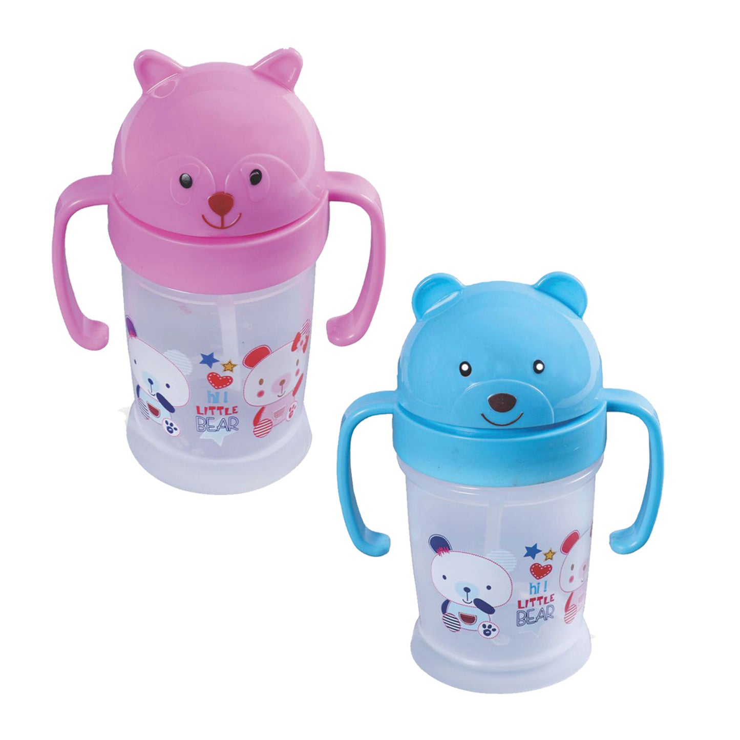 TWO HANDLE STRAW SIPPER CUP _175ML LB1008 (Pack of 2)