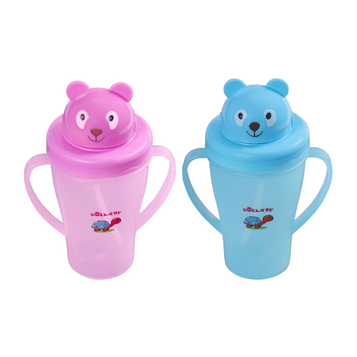 TWO HANDLE STRAW SIPPER CUP 300ML LB1009 (Pack of 2)