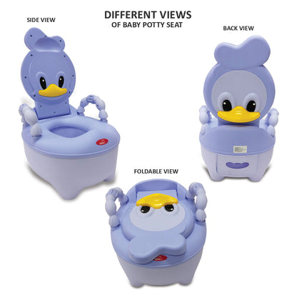 Apple Baby Duck Design Baby Potty Seat with High Back Support, Anti-Slip Base & Removable Inner Pot PS1046