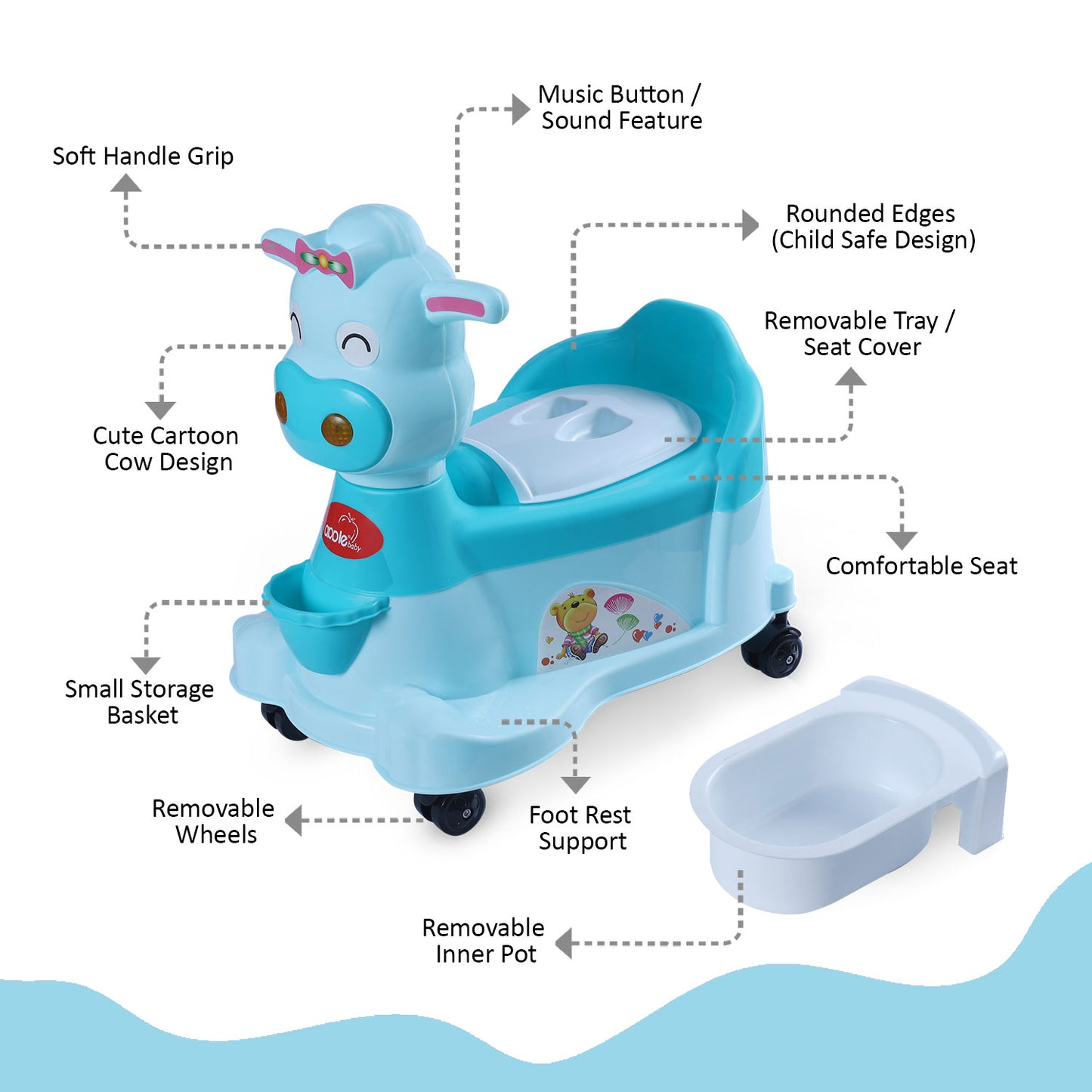 PS1043 Baby Potty Training Seat- Chair for Kids-Infant Potty Toilet Chair