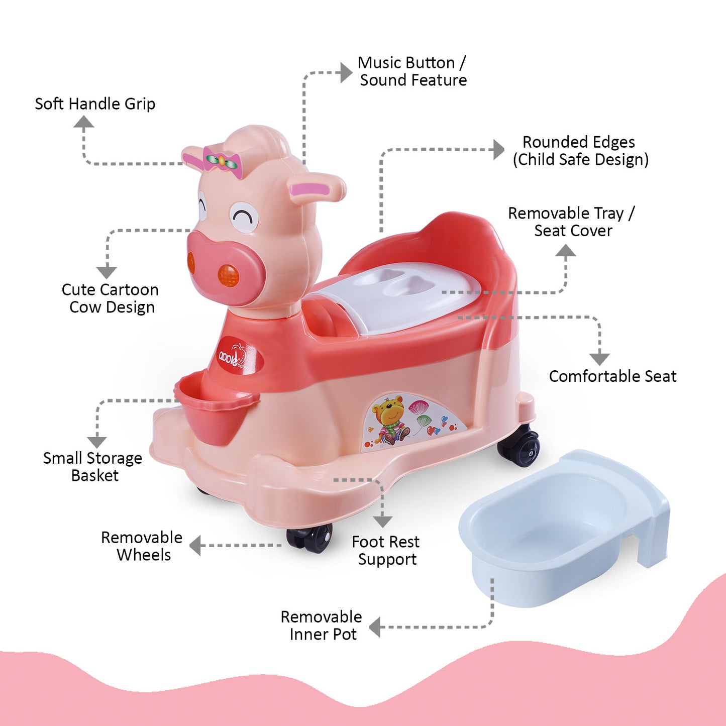 PS1043 Baby Potty Training Seat- Chair for Kids-Infant Potty Toilet Chair
