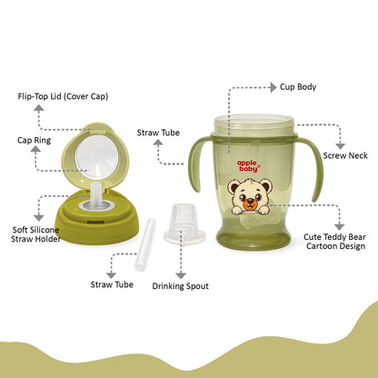 SIPPER CUP(2 IN 1 SPOUT & STRAW)180ML_AC410