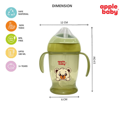 SIPPER CUP(2 IN 1 SPOUT & STRAW)180ML_AC410