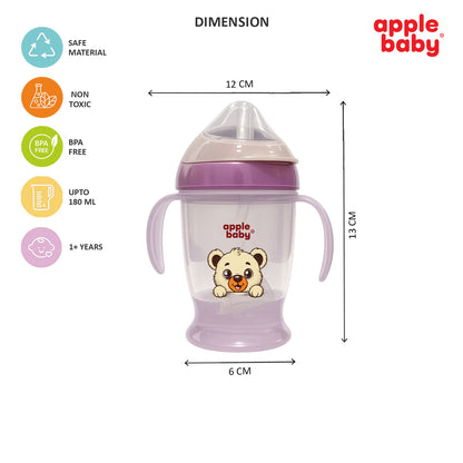 SIPPER CUP(2 IN 1 SPOUT & STRAW)180ML_AC410
